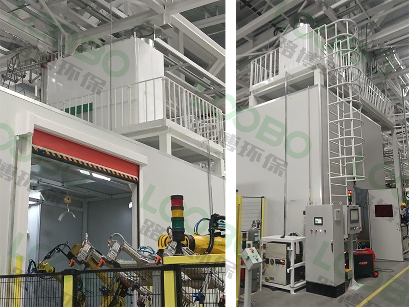 安徽某自动化企业—机器人焊接除尘系统验收竣工